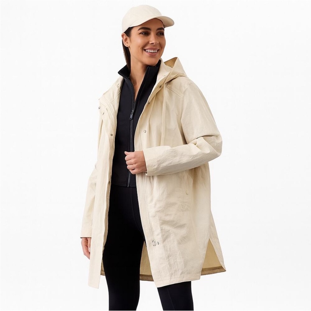 Athleta Everywhere Anorak Jacket Ivory Cream M